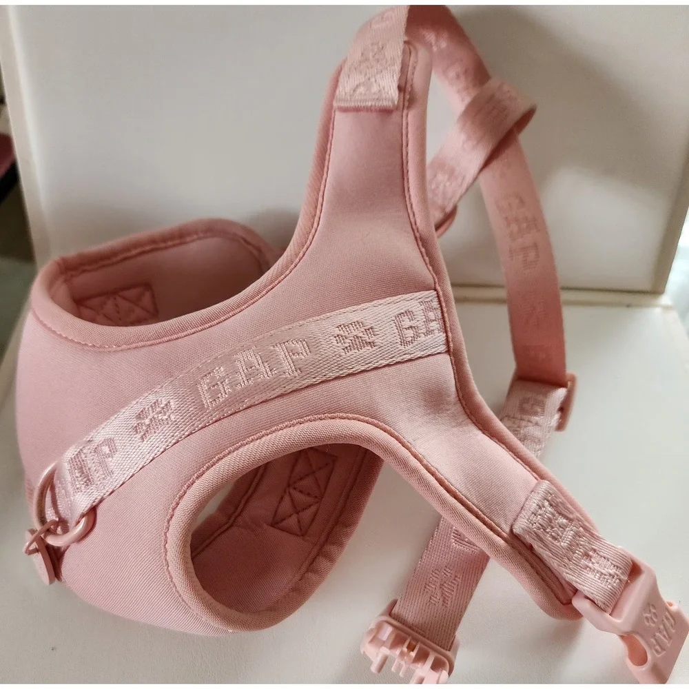 Pink Paw Charm Dog Harness Sz MD